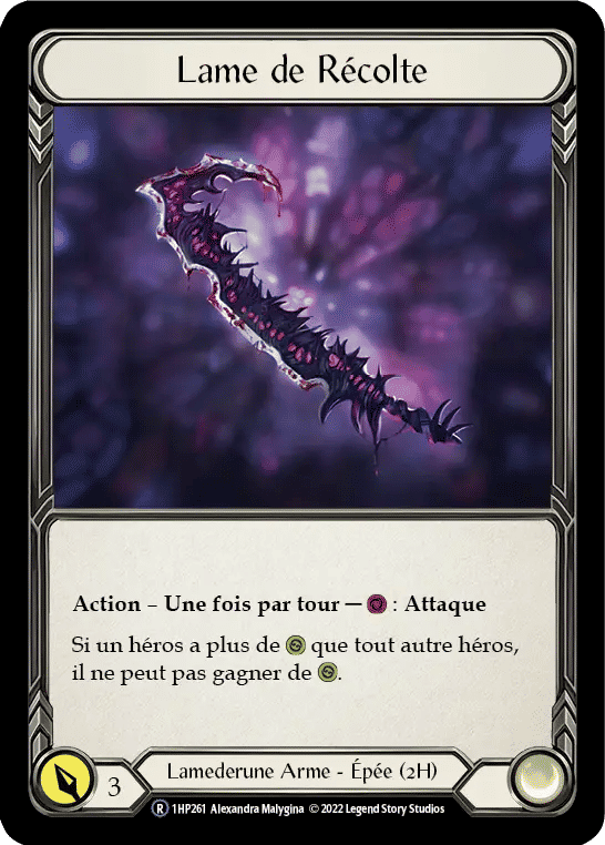 Lame de Récolte — History Pack 1 - Black Label — Flesh and Blood