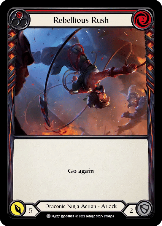 Rebellious Rush (Red) — Fai - Blitz Deck — Flesh and Blood