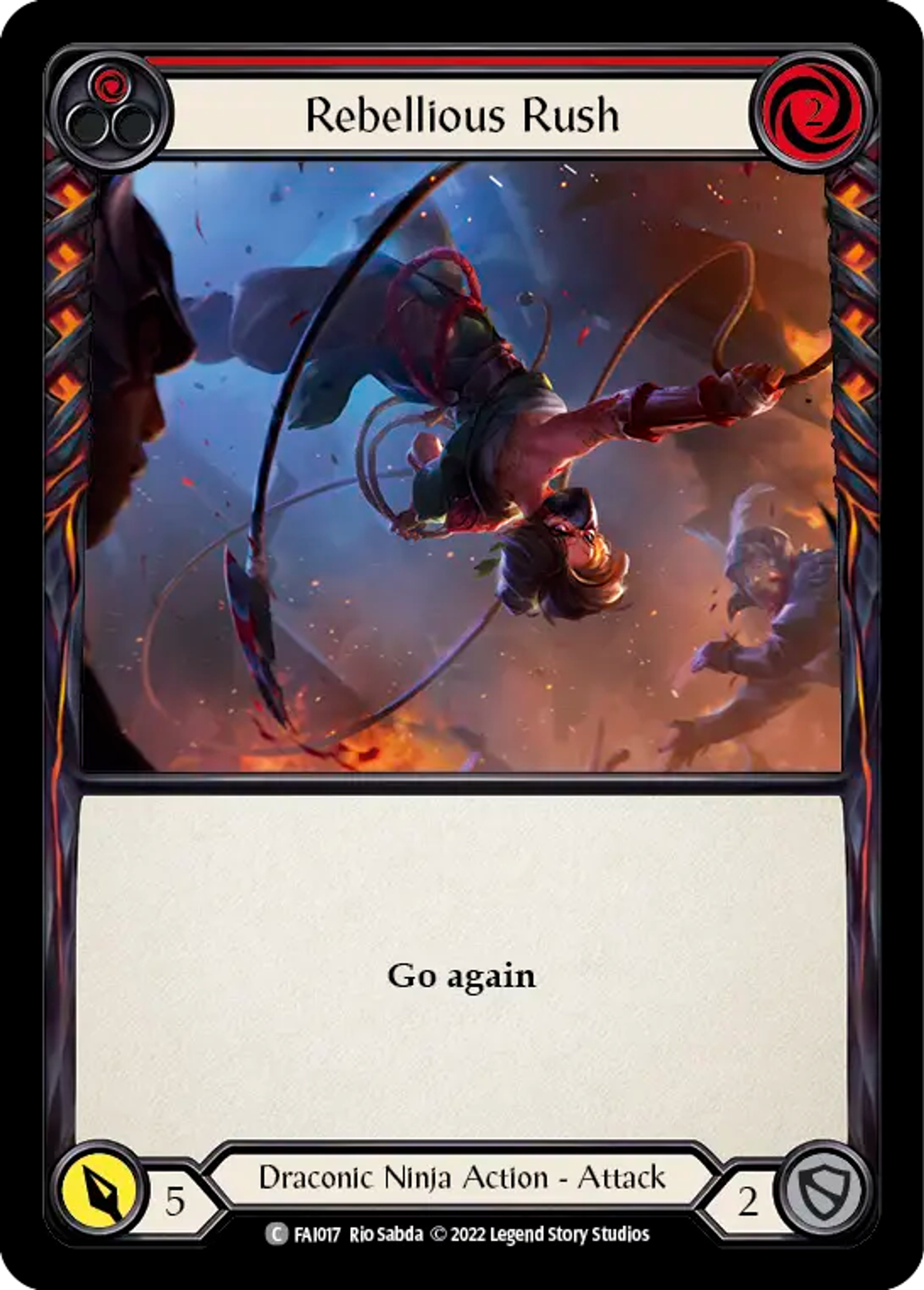 Rebellious Rush (Red) — Fai - Blitz Deck — Flesh and Blood