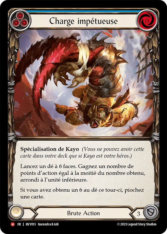 Charge impétueuse — Heavy Hitters — Flesh and Blood