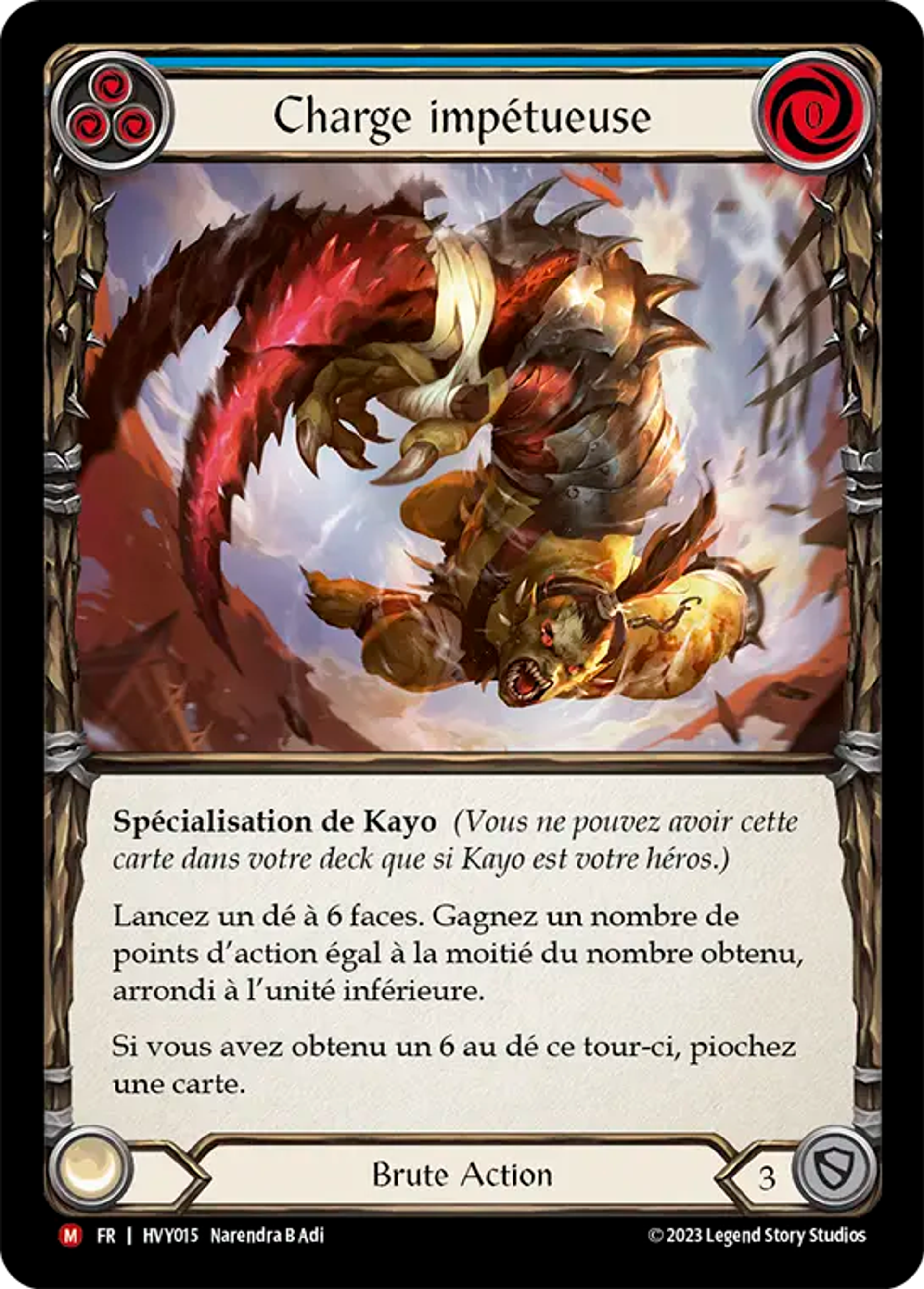 Charge impétueuse — Heavy Hitters — Flesh and Blood