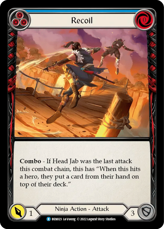 Recoil (Blue) — Benji - Blitz Deck — Flesh and Blood