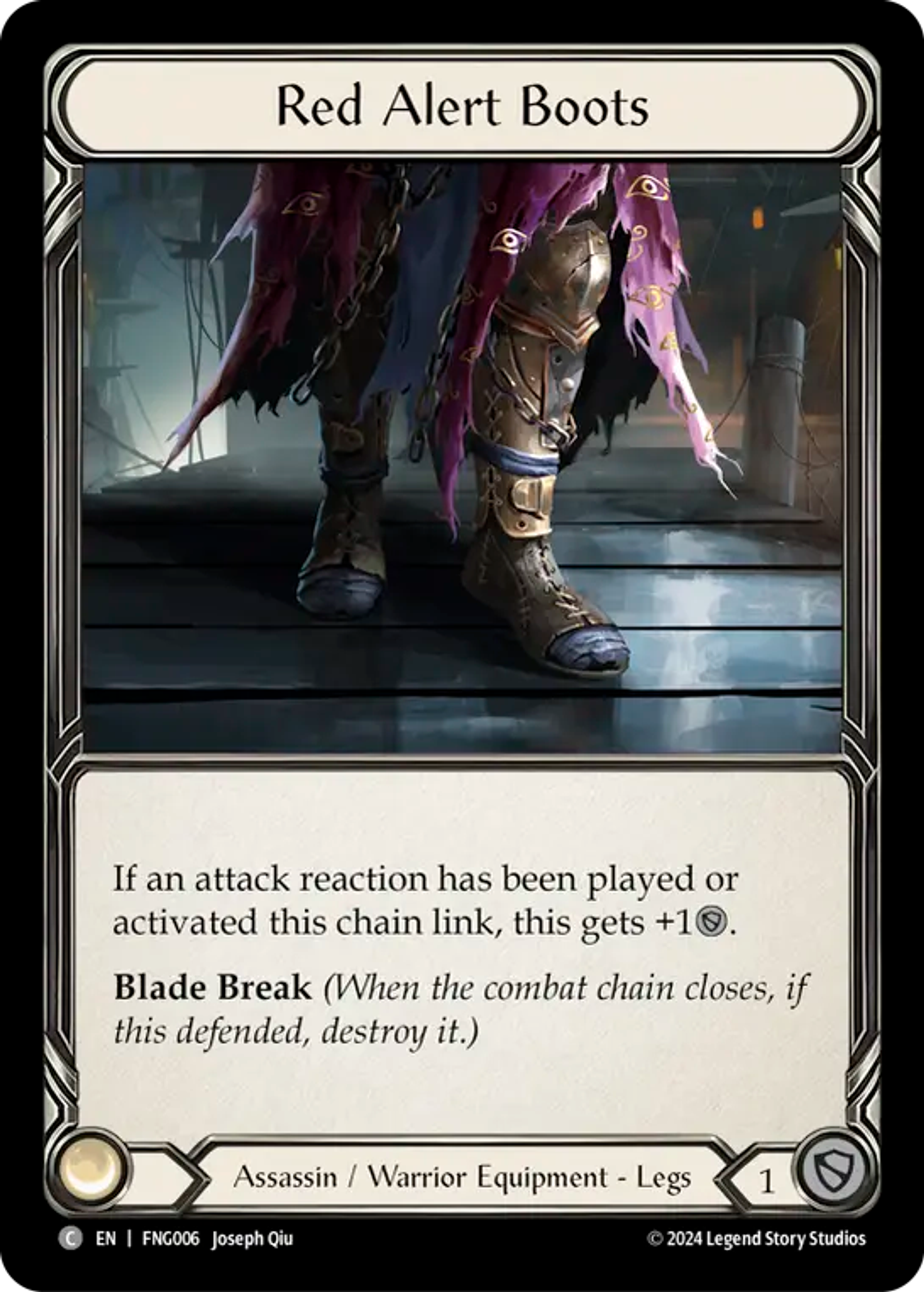 Red Alert Boots — The Hunted Blitz Deck - Fang — Flesh and Blood
