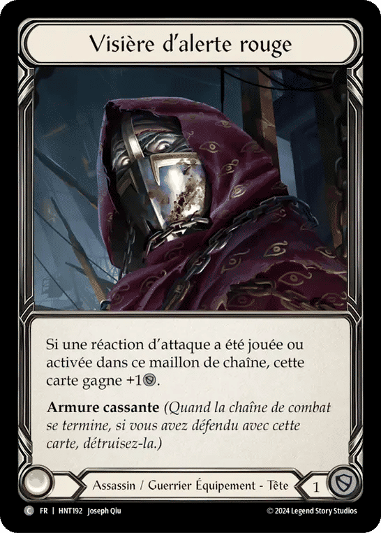 Visière d’alerte rouge — The Hunted — Flesh and Blood