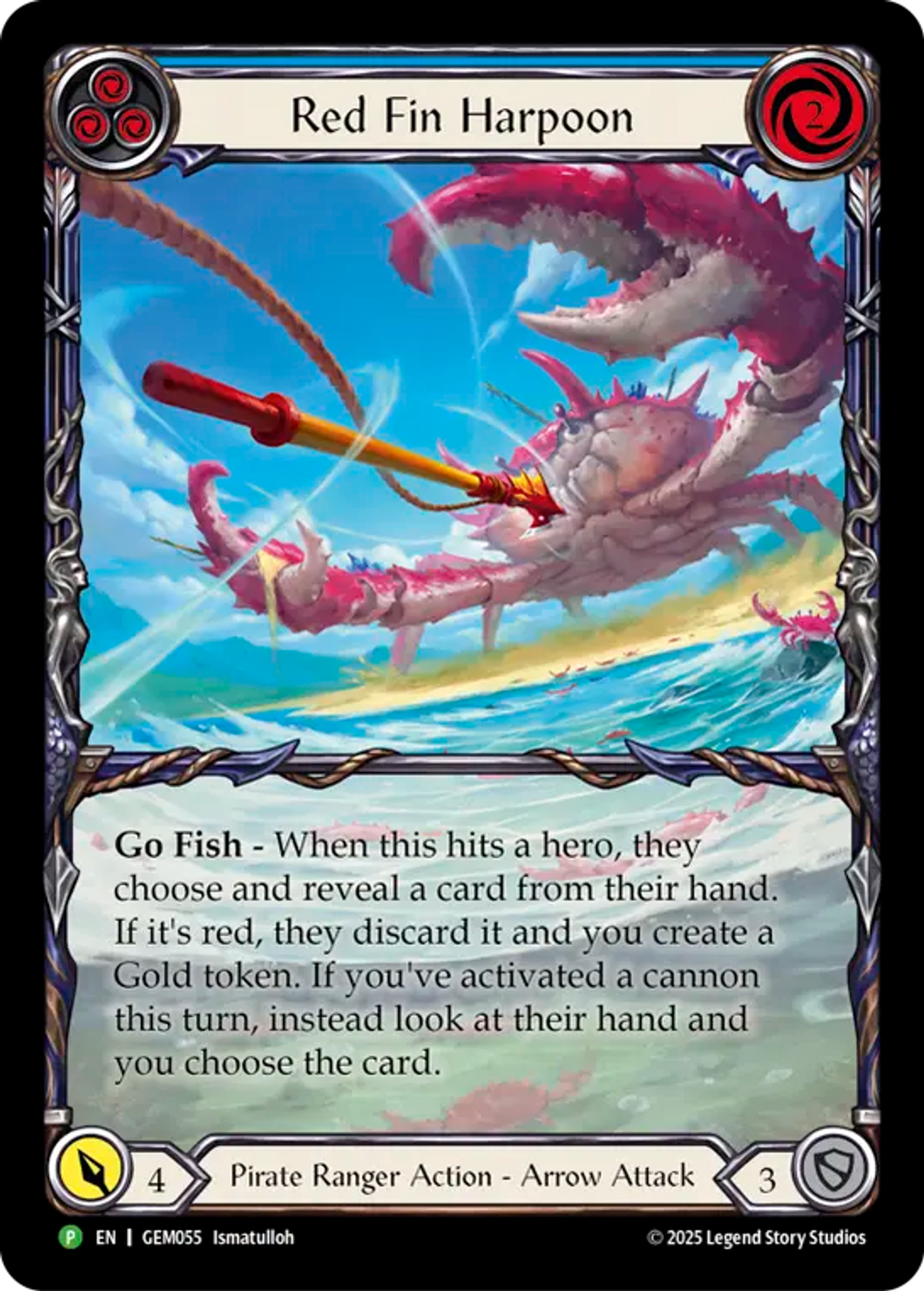 Red Fin Harpoon — GEM - Pack 2 — Flesh and Blood