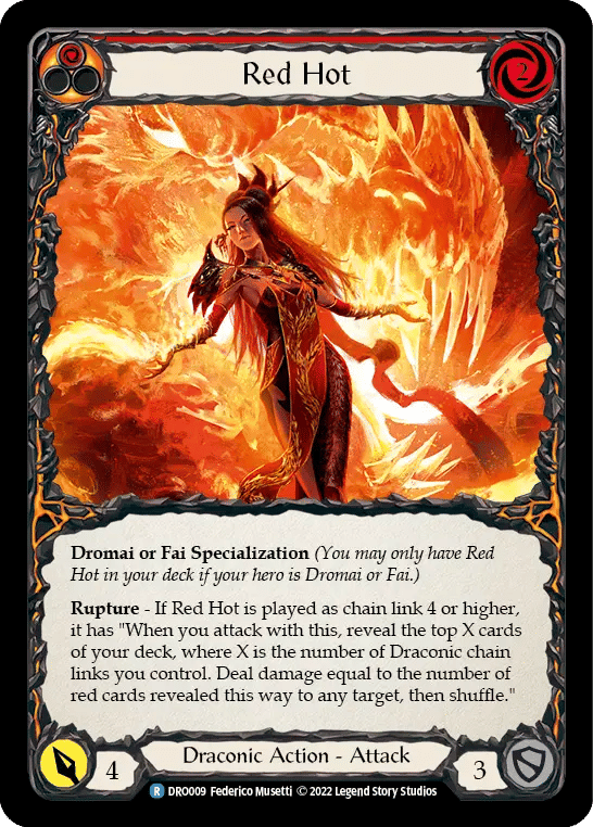 Red Hot (Red) — Dromai - Blitz Deck — Flesh and Blood