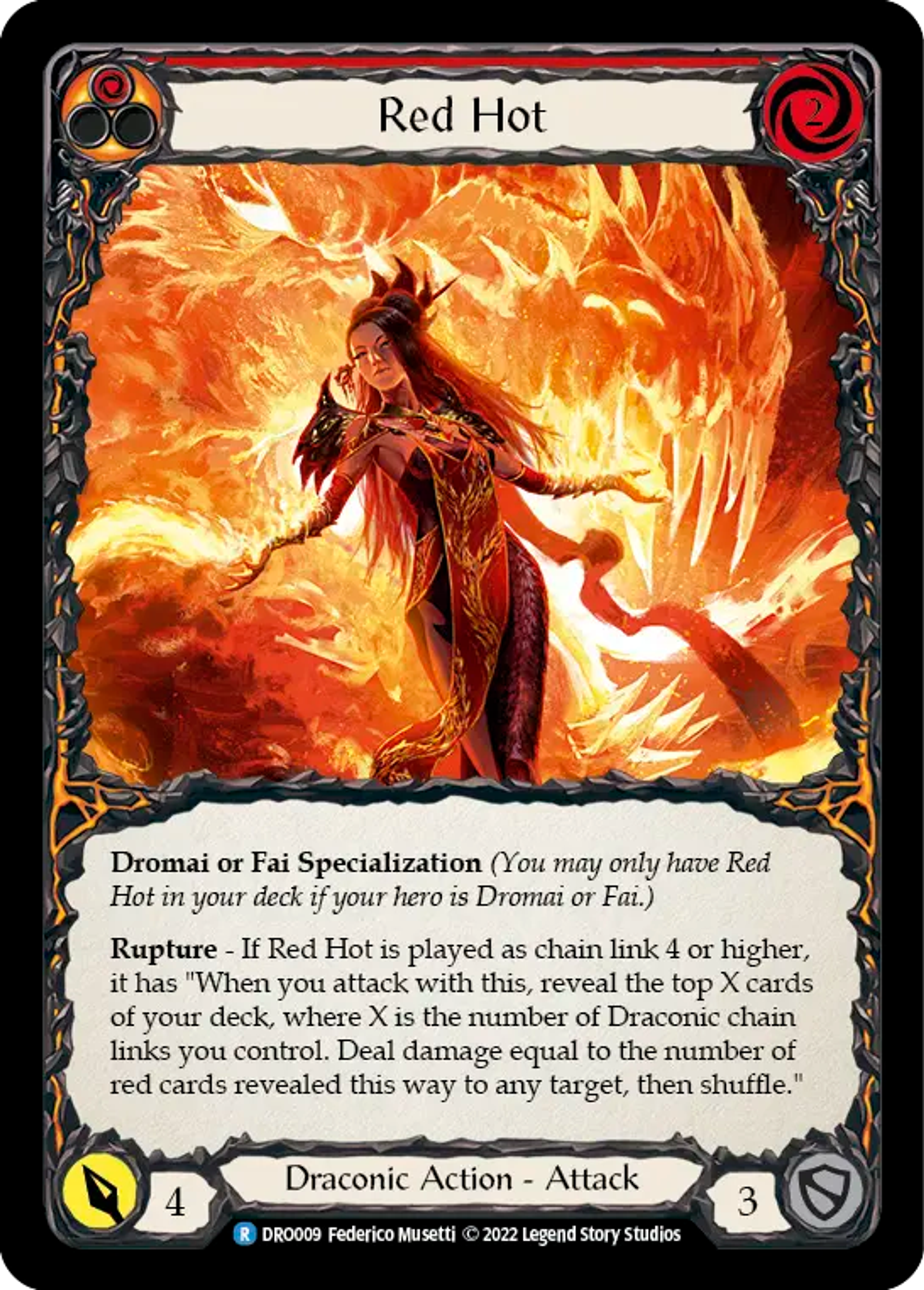 Red Hot (Red) — Dromai - Blitz Deck — Flesh and Blood