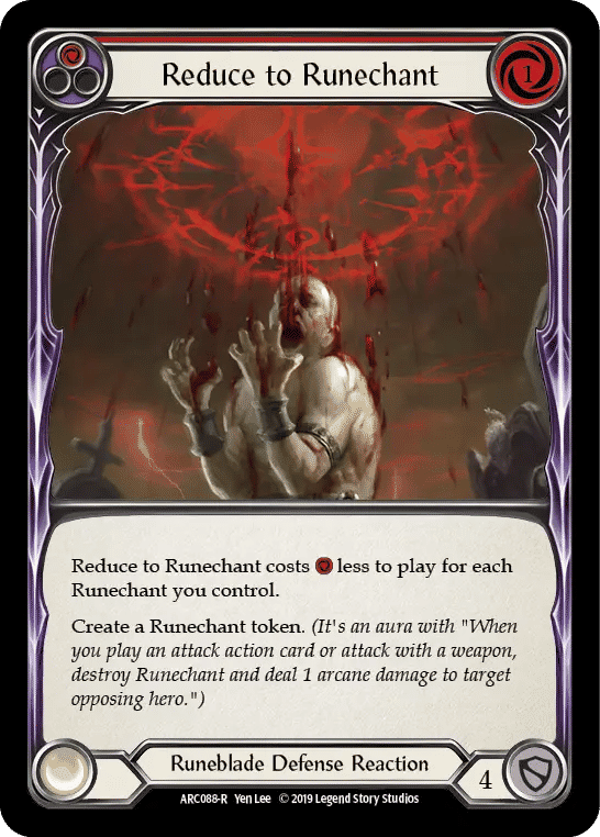 Reduce to Runechant (Red) — Arcane Rising — Flesh and Blood
