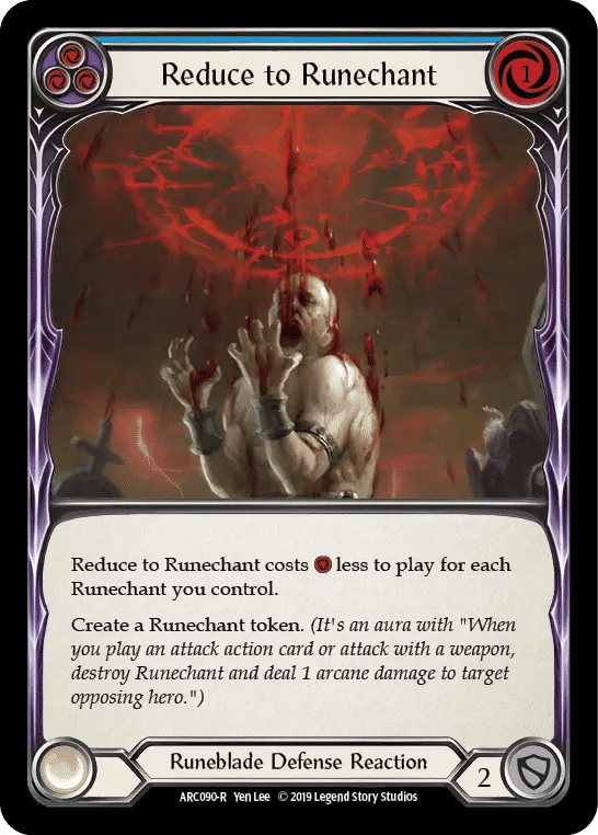 Reduce to Runechant (Blue) — Arcane Rising — Flesh and Blood