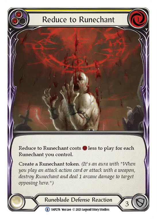 Reduce to Runechant (Yellow) — History Pack 1 — Flesh and Blood