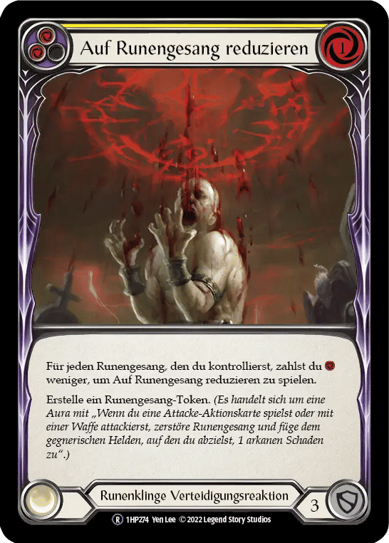 Reduce to Runechant (Yellow) — History Pack 1 - Black Label — Flesh and Blood