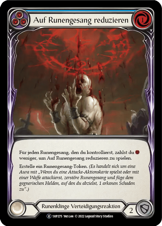 Reduce to Runechant (Blue) — History Pack 1 - Black Label — Flesh and Blood
