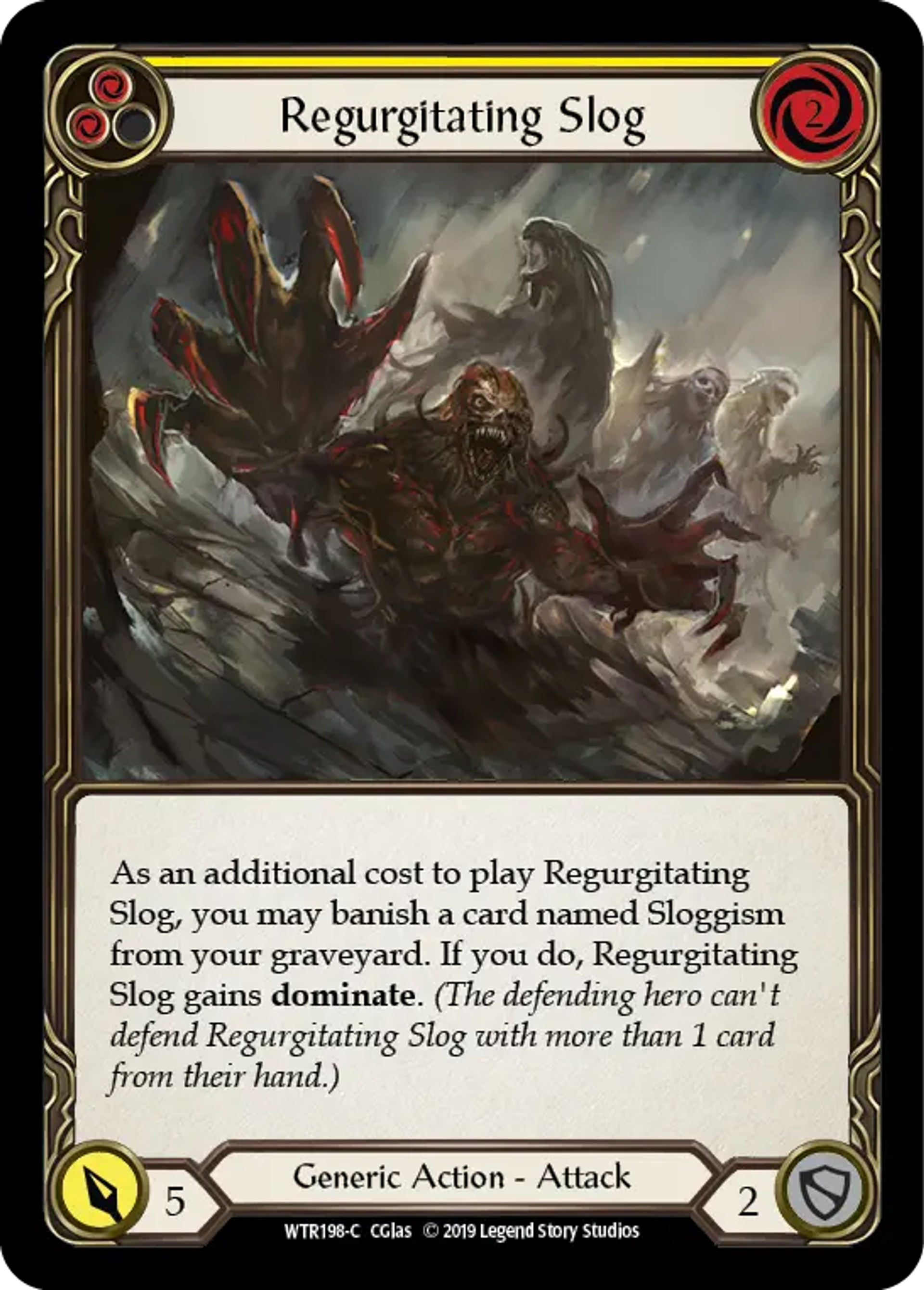 Regurgitating Slog (Yellow) — Welcome to Rathe — Flesh and Blood