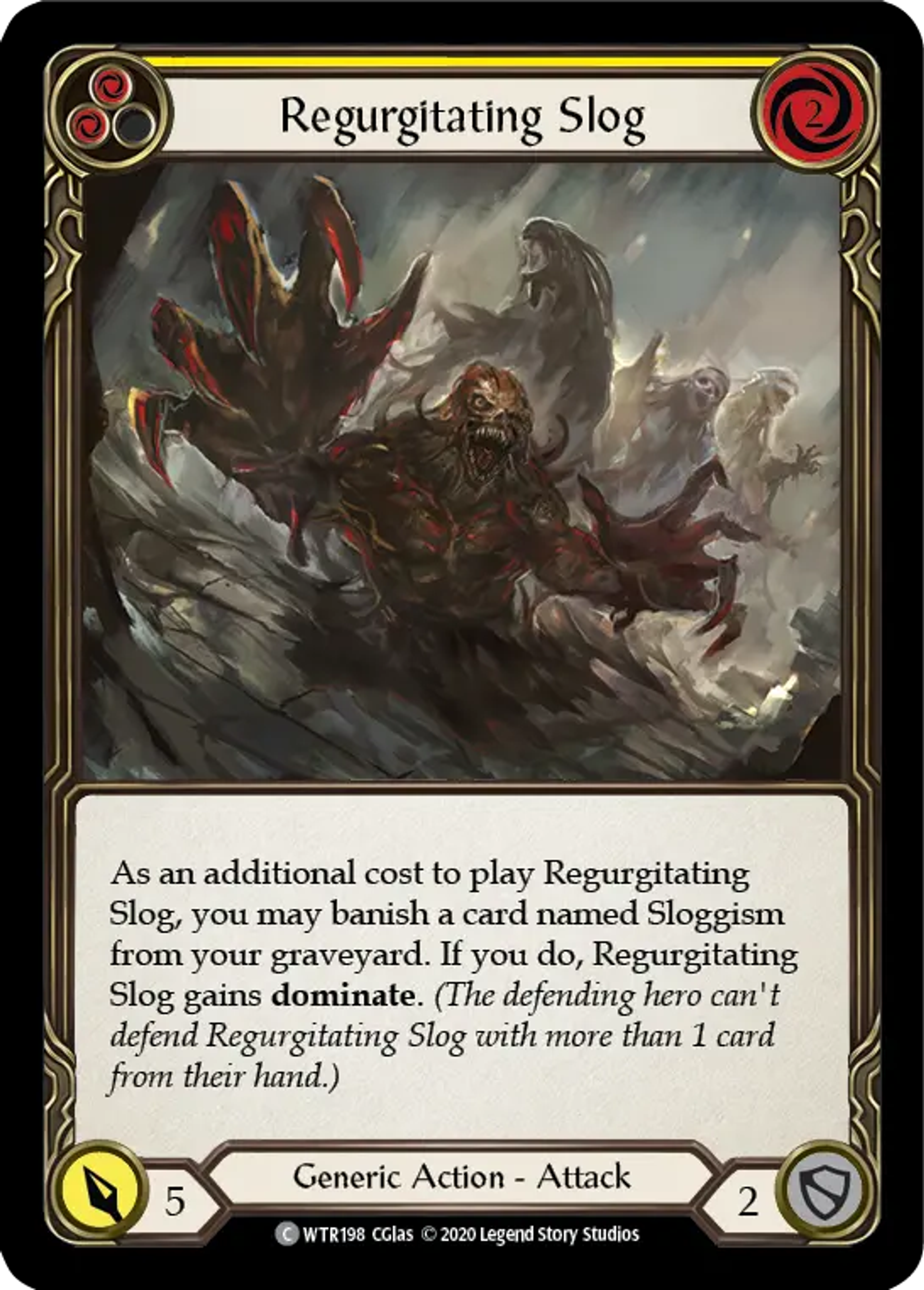Regurgitating Slog (Yellow) — Welcome to Rathe - Unlimited — Flesh and Blood