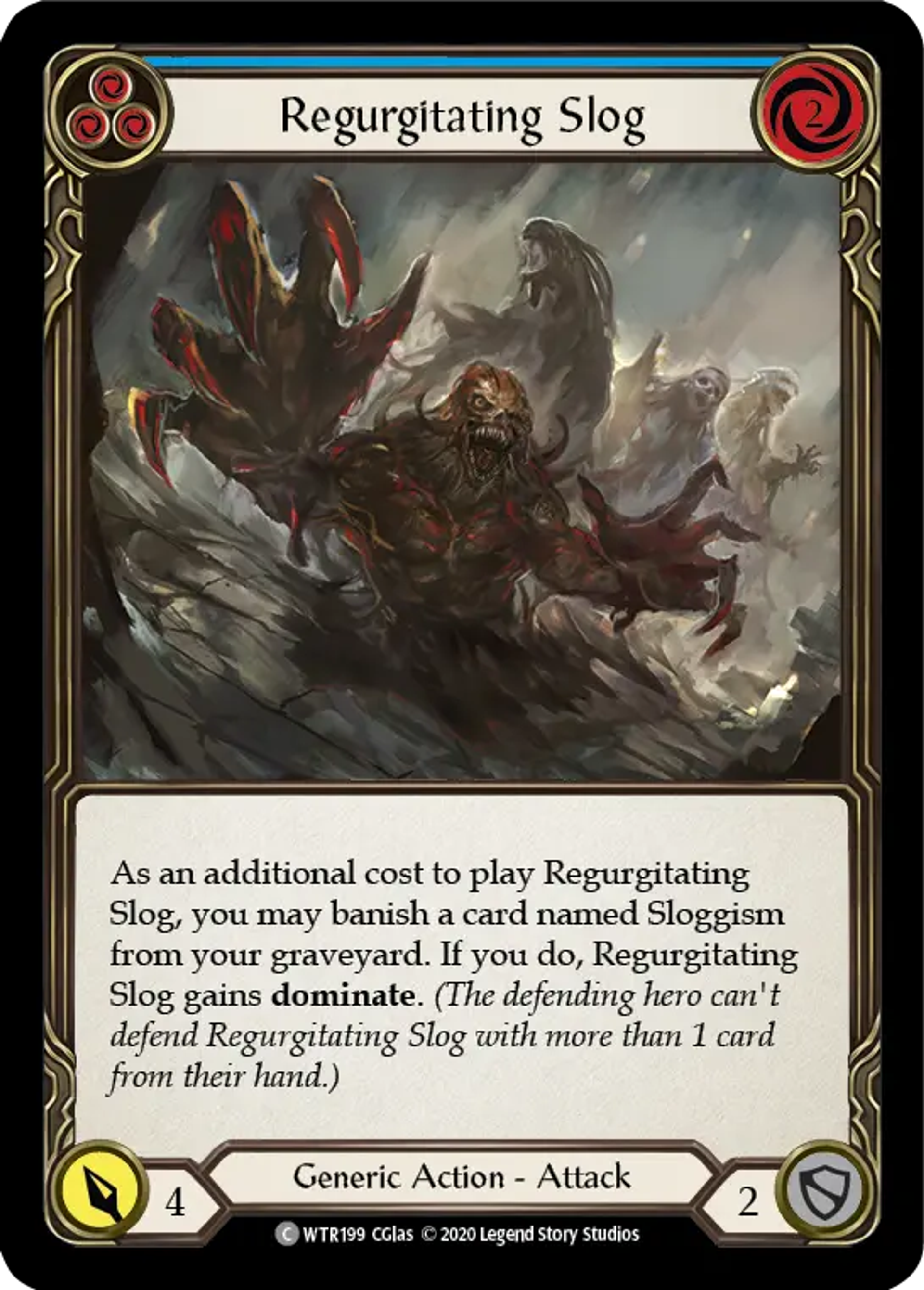 Regurgitating Slog (Blue) — Welcome to Rathe - Unlimited — Flesh and Blood