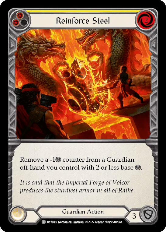 Reinforce Steel (Yellow) — Dynasty — Flesh and Blood