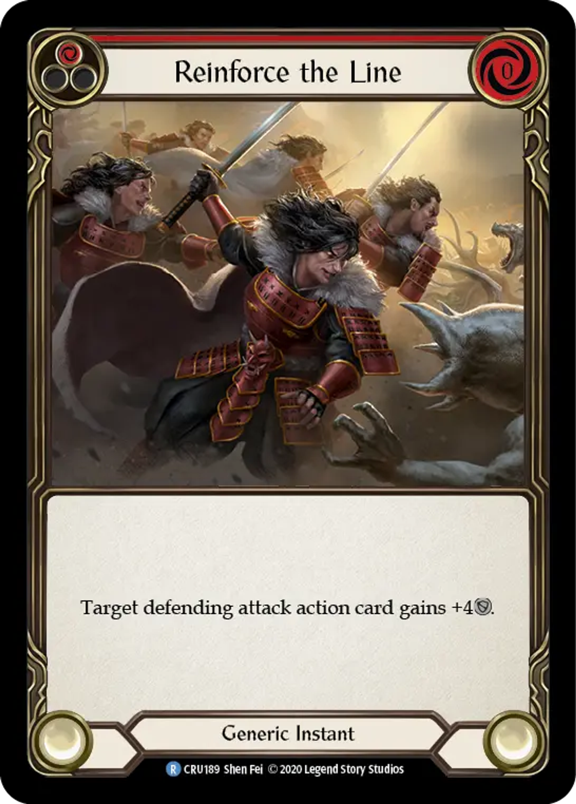 Reinforce the Line (Red) — Crucible of War — Flesh and Blood