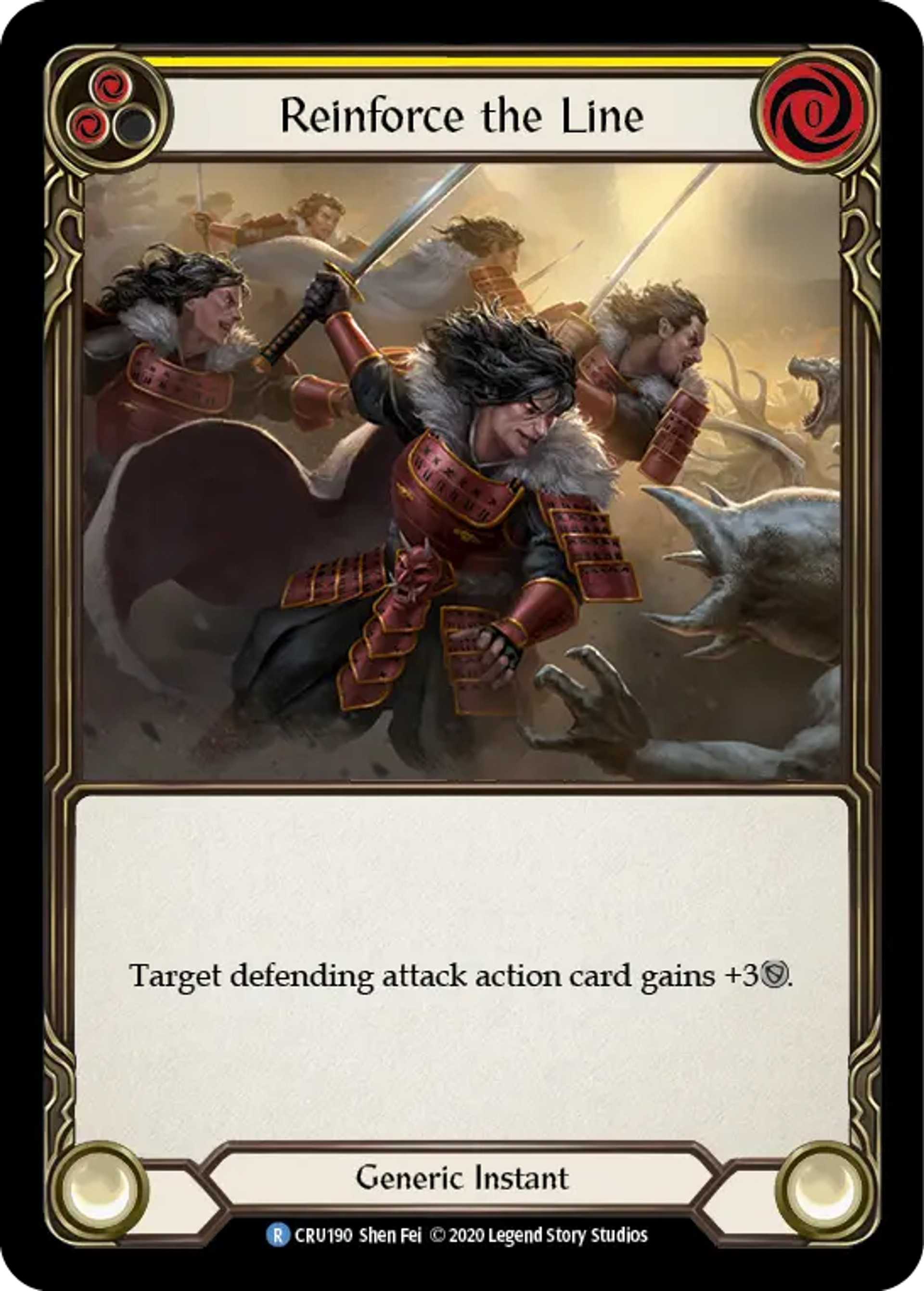 Reinforce the Line (Yellow) — Crucible of War — Flesh and Blood