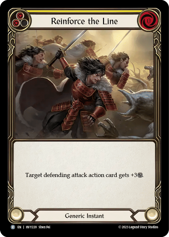 Reinforce the Line (Yellow) — Heavy Hitters — Flesh and Blood