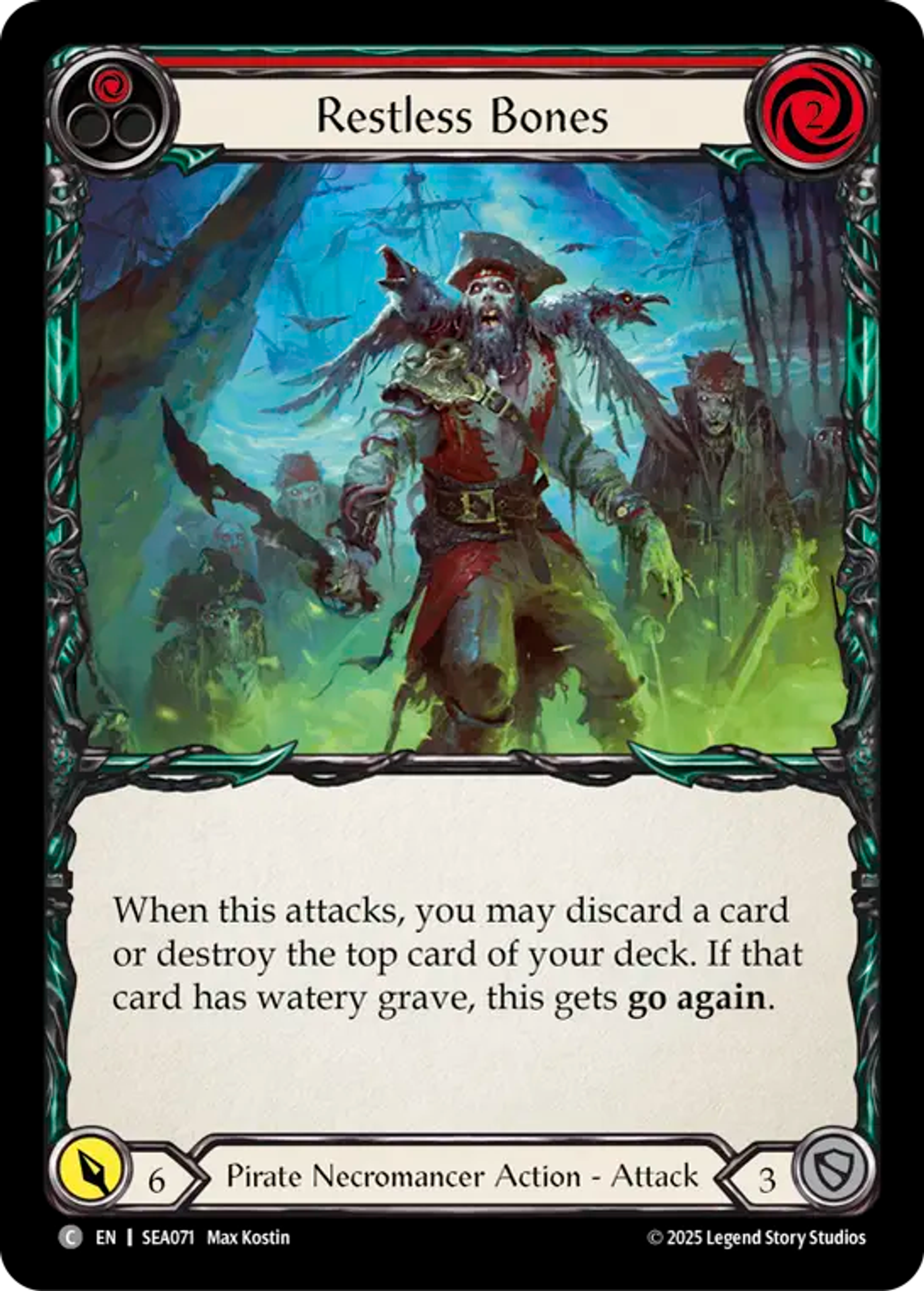 Restless Bones (Red) — High Seas — Flesh and Blood