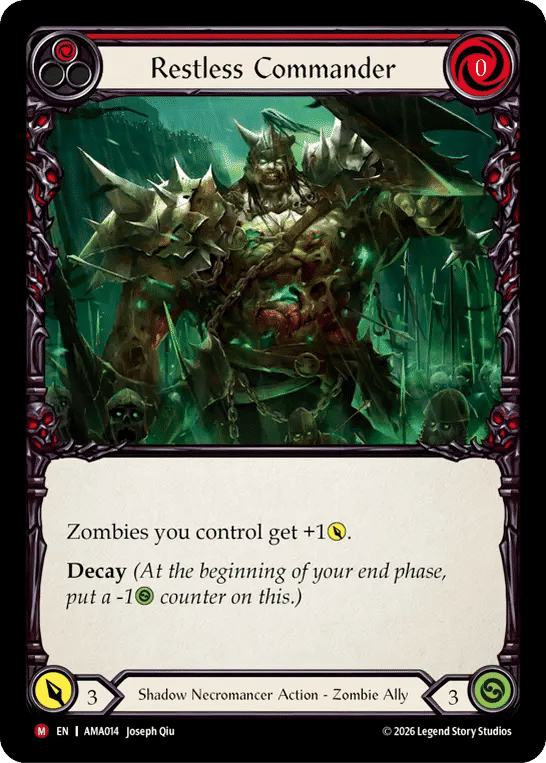 Restless Commander — Armory Deck - Malice, Domina of the Dead — Flesh and Blood