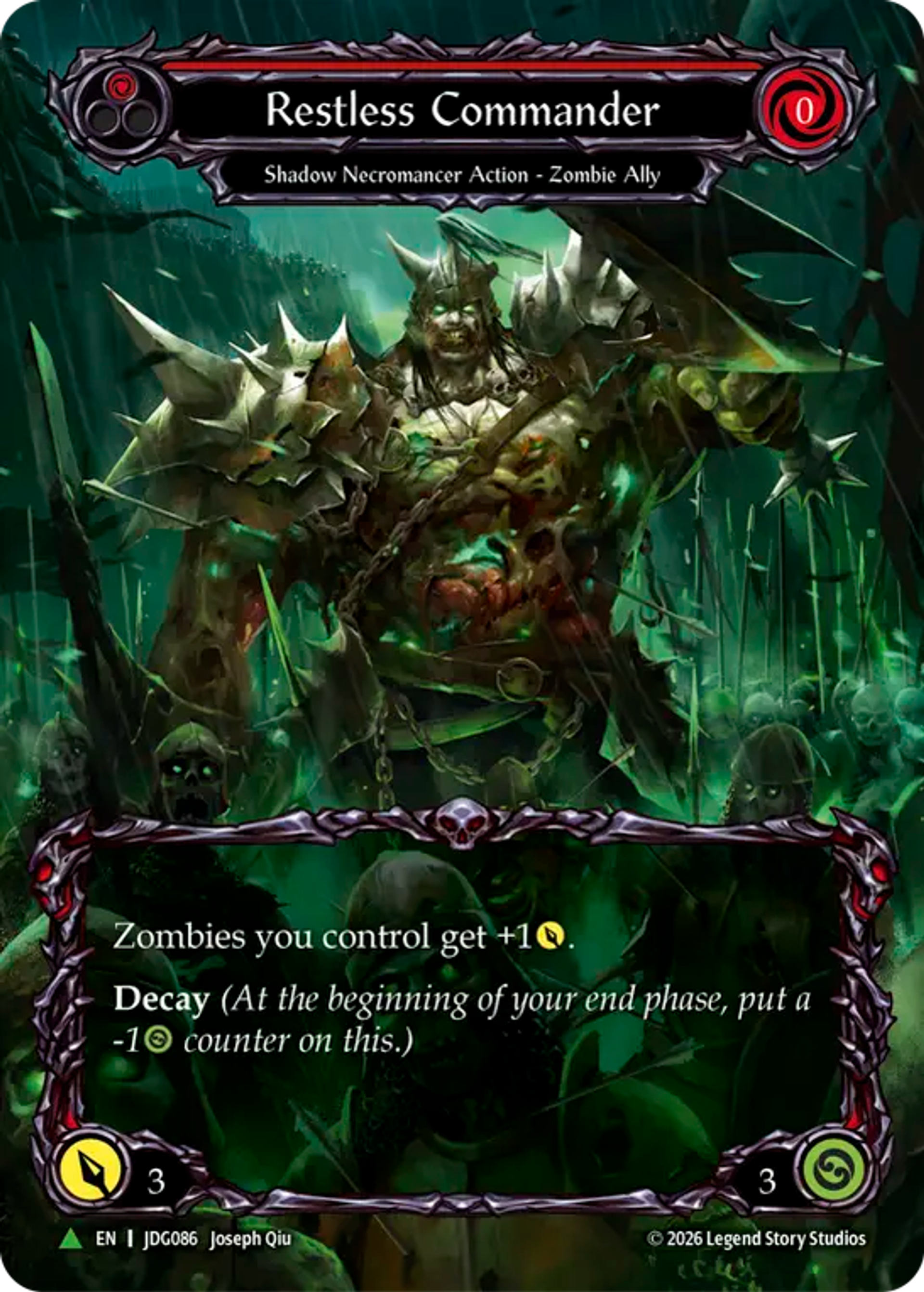 Restless Commander (Red) — Flesh and Blood: Promo Cards — Flesh and Blood