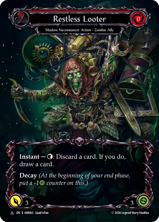 Restless Looter (Red) — Usurp the Shadow Throne — Flesh and Blood