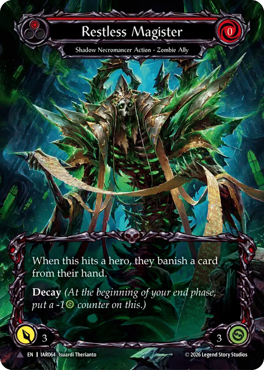 Restless Magister (Red) — Usurp the Shadow Throne — Flesh and Blood