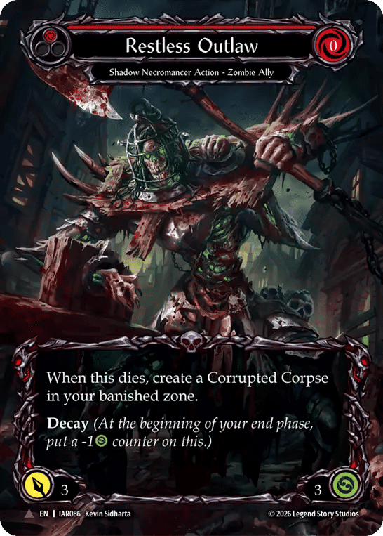 Restless Outlaw (Red) — Usurp the Shadow Throne — Flesh and Blood