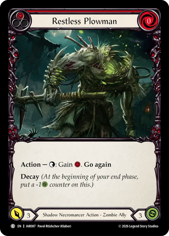 Restless Plowman (Red) from Usurp the Shadow Throne - Flesh and Blood