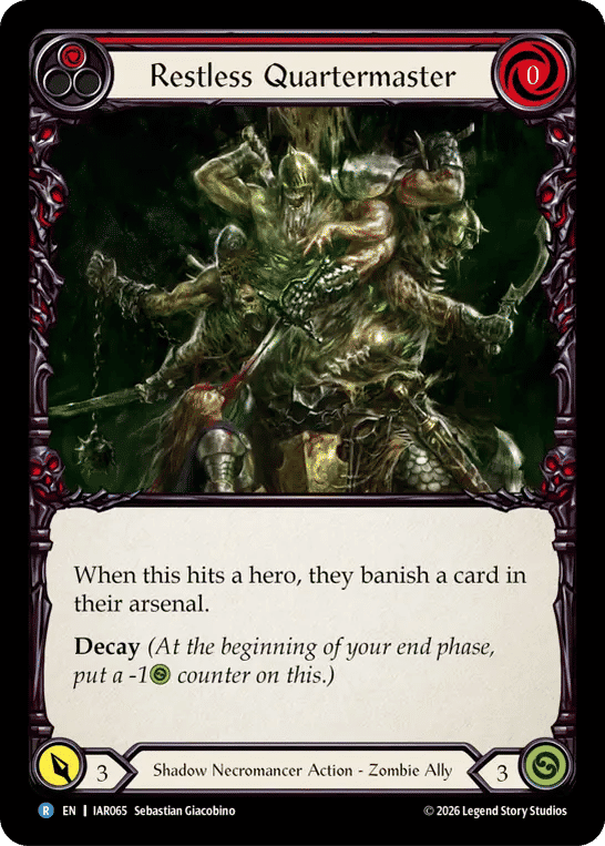 Restless Quartermaster (Red) from Usurp the Shadow Throne - Flesh and Blood
