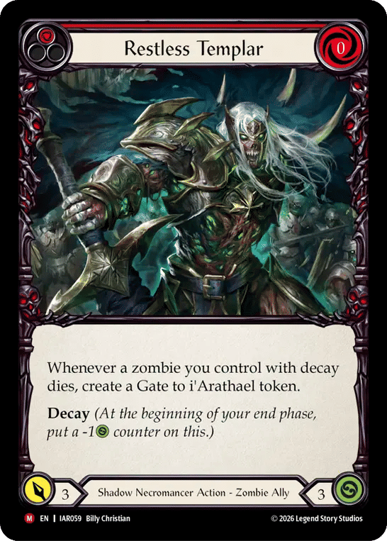 Restless Templar — Usurp the Shadow Throne — Flesh and Blood