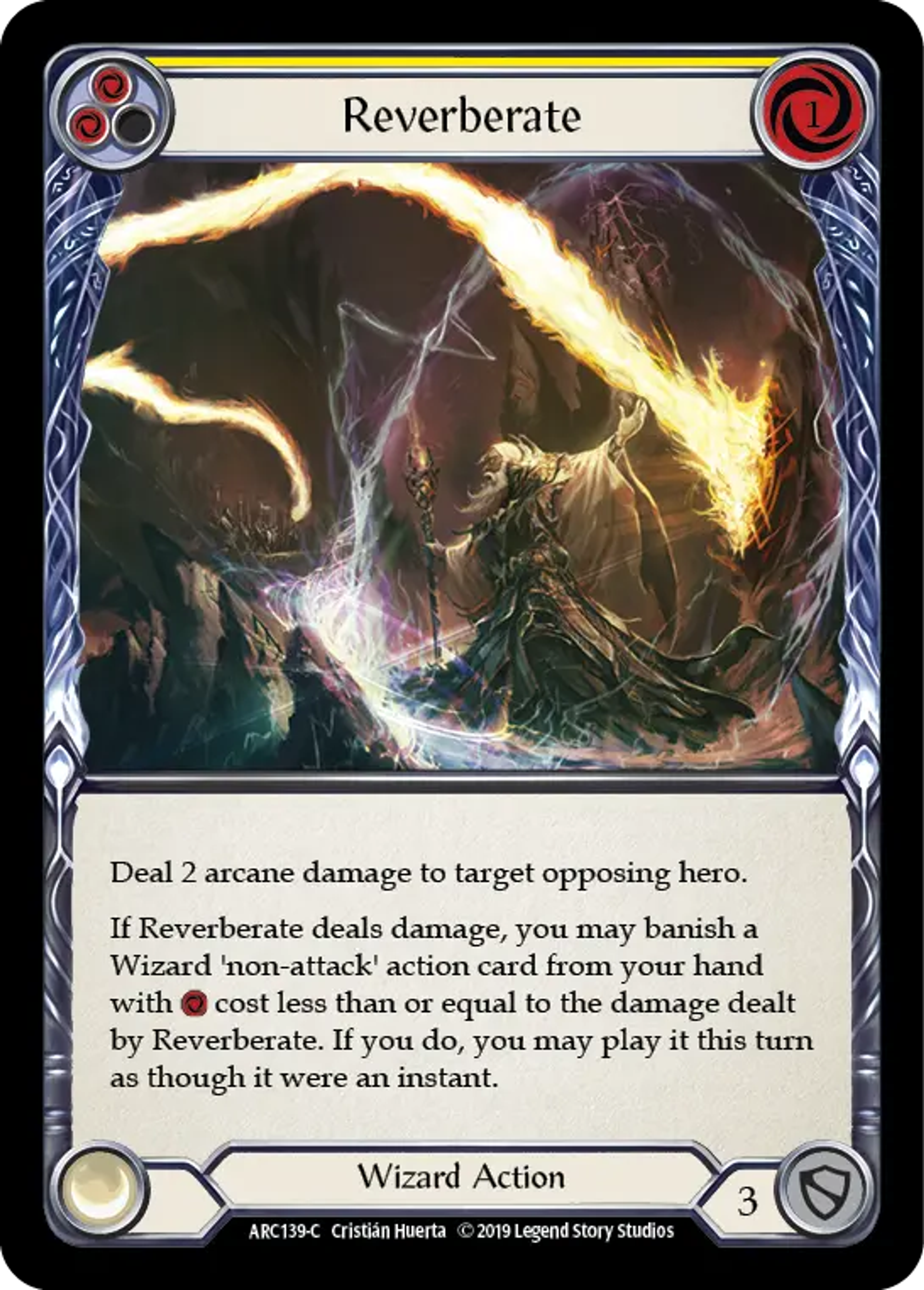Reverberate (Yellow) — Arcane Rising — Flesh and Blood