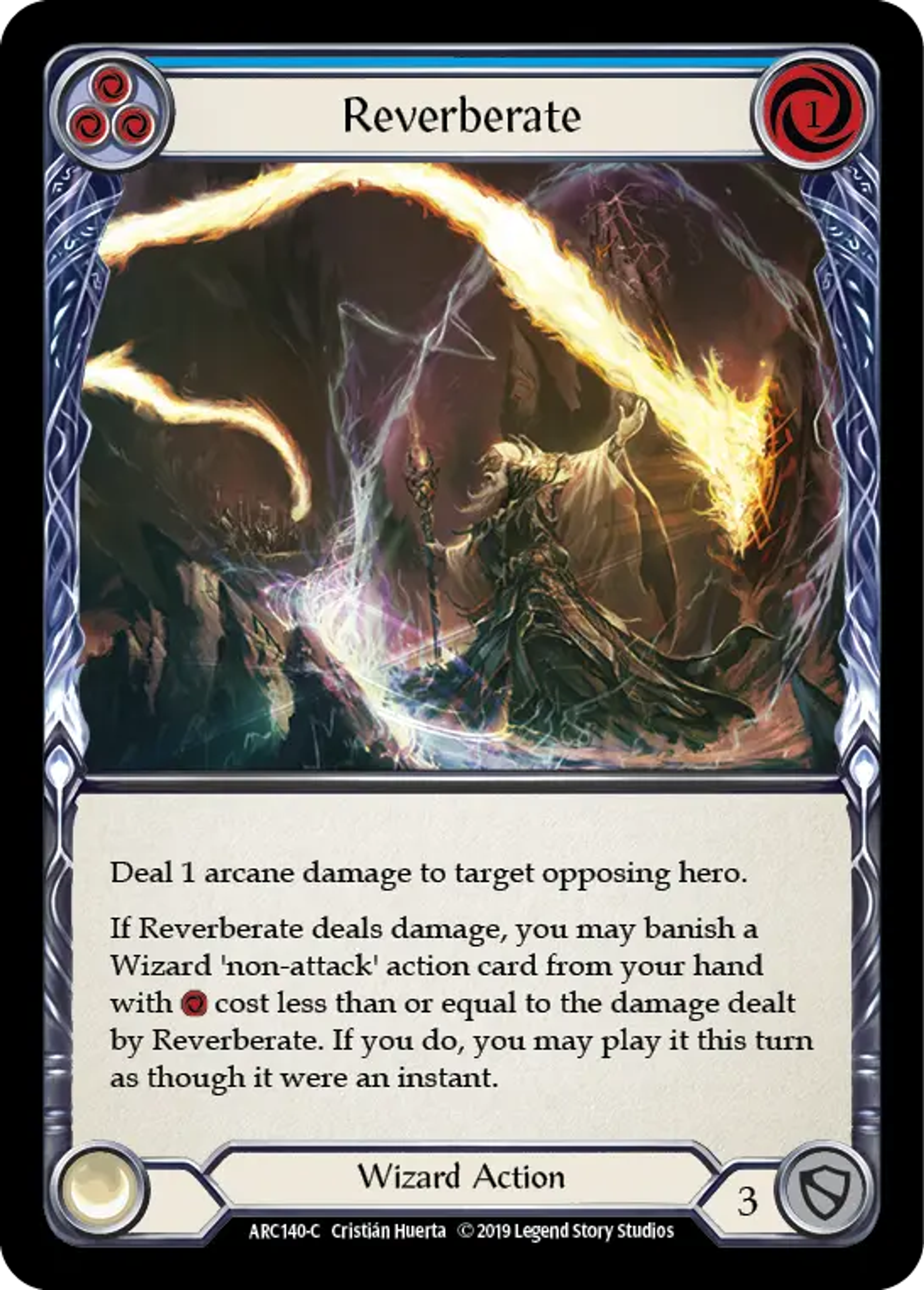 Reverberate (Blue) — Arcane Rising — Flesh and Blood