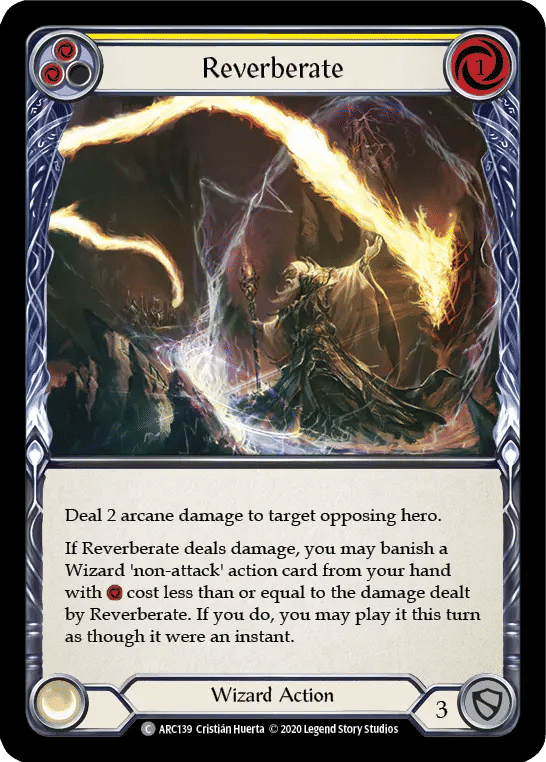 Reverberate (Yellow) — Arcane Rising - Unlimited — Flesh and Blood