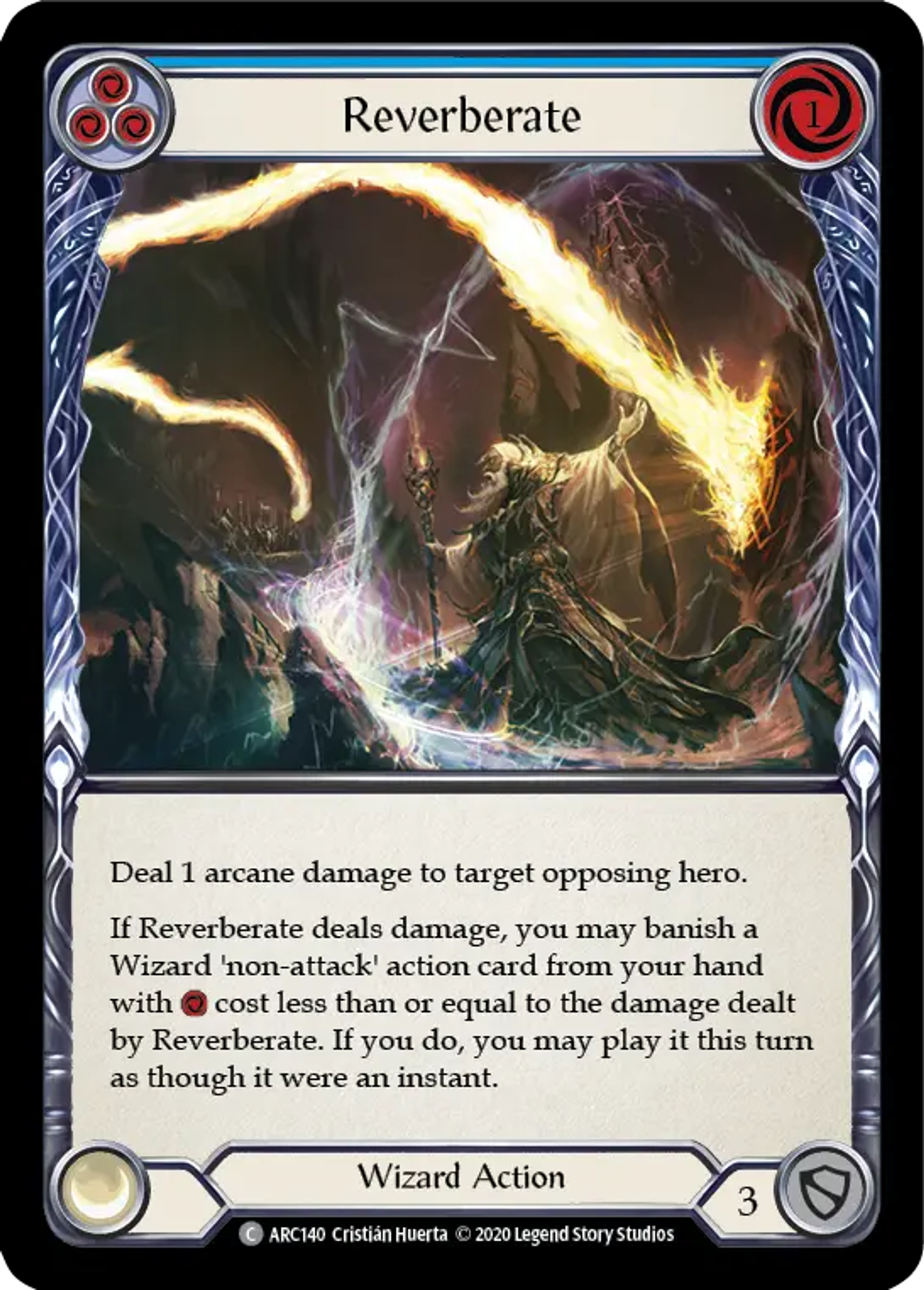 Reverberate (Blue) — Arcane Rising - Unlimited — Flesh and Blood