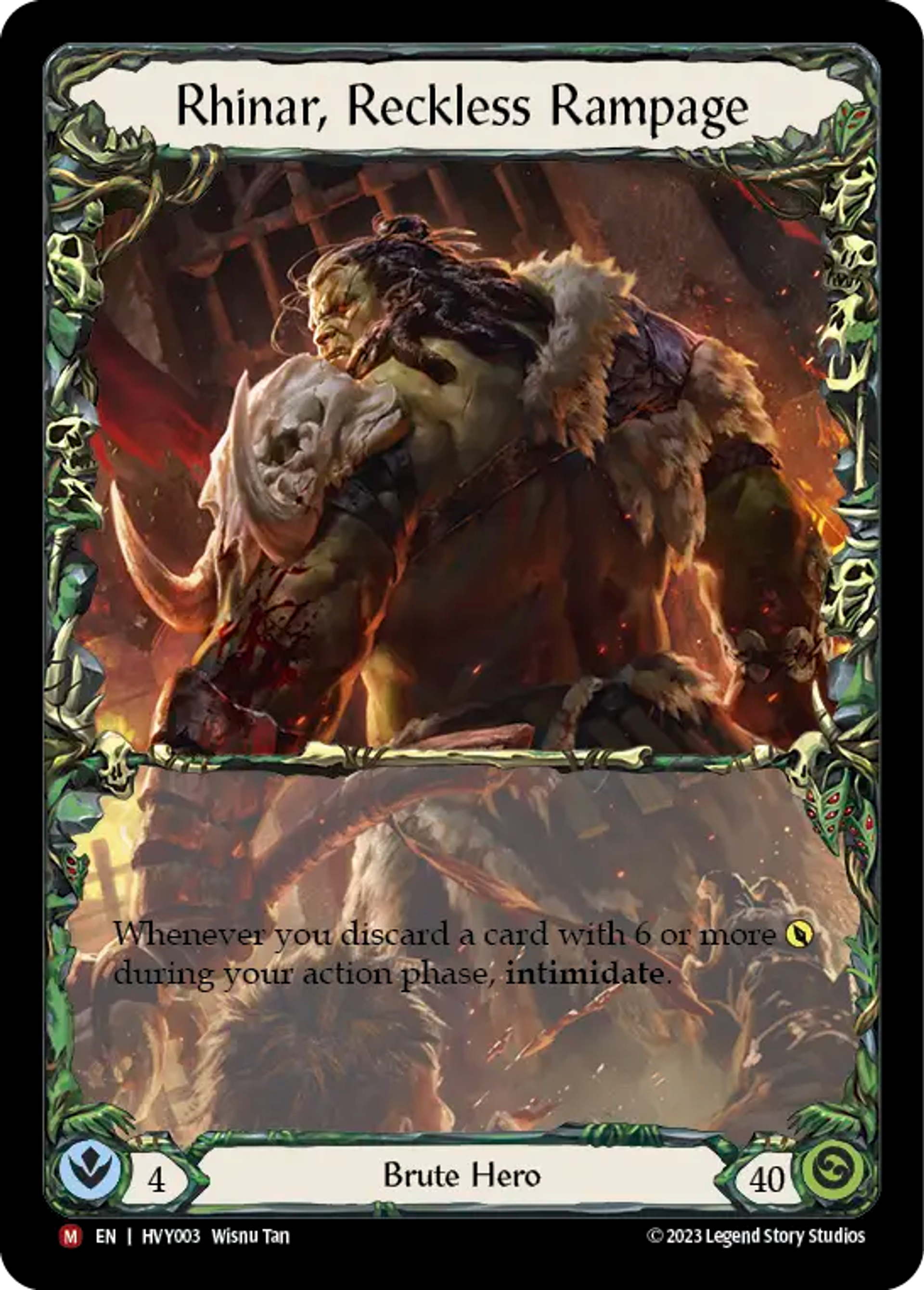Rhinar, Reckless Rampage — Heavy Hitters — Flesh and Blood