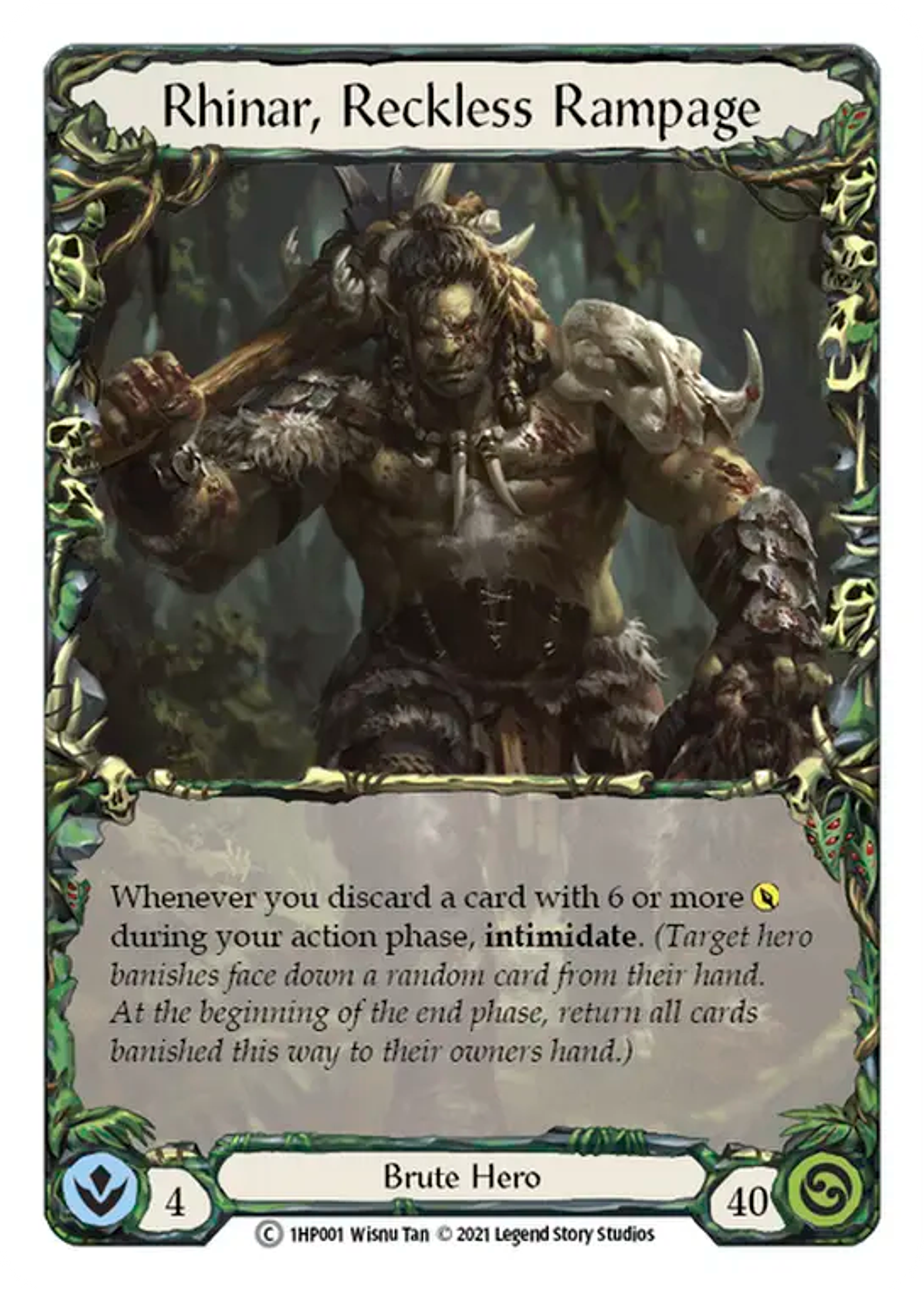 Rhinar, Reckless Rampage — History Pack 1 — Flesh and Blood