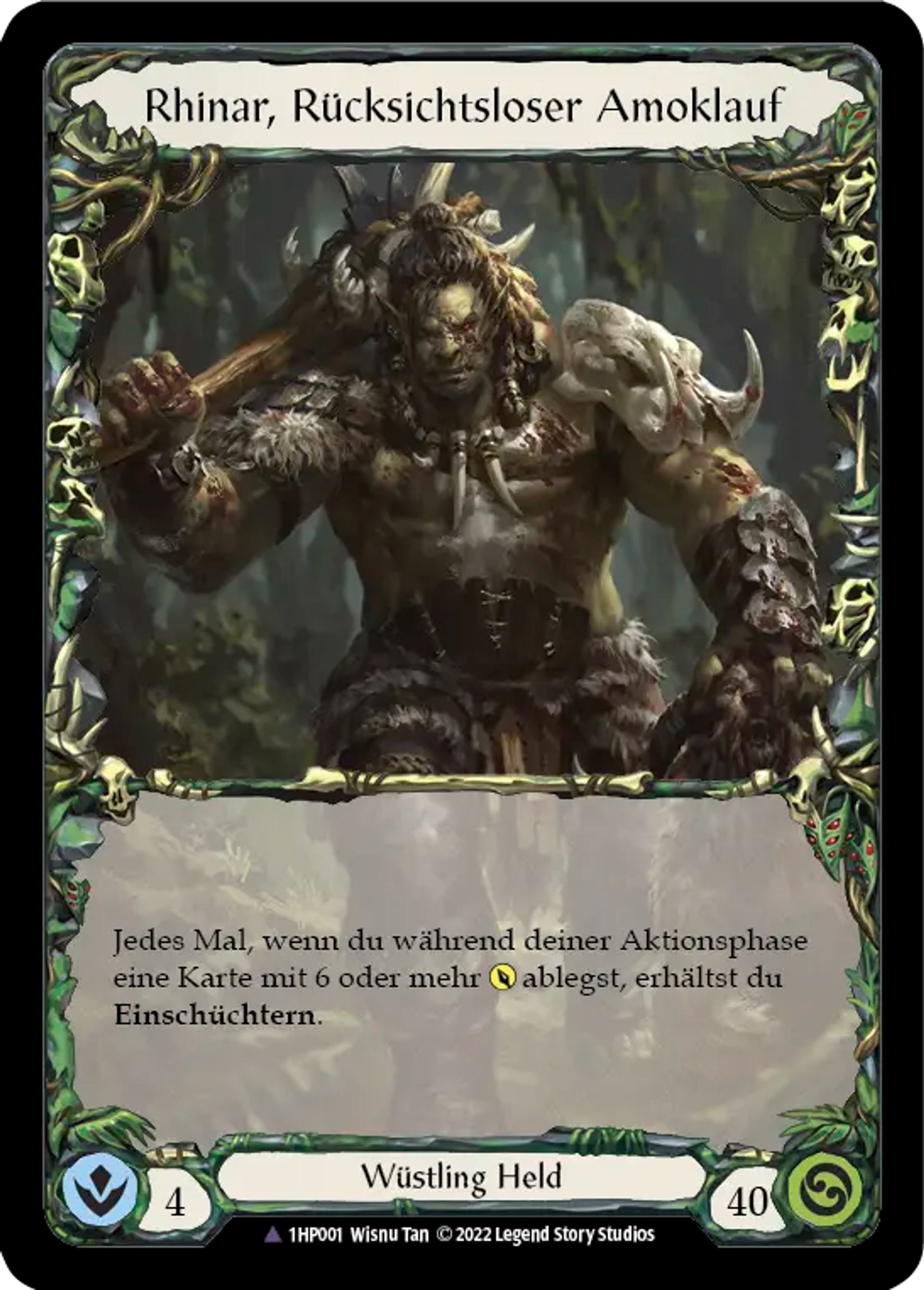 Rhinar, Reckless Rampage — History Pack 1 - Black Label — Flesh and Blood