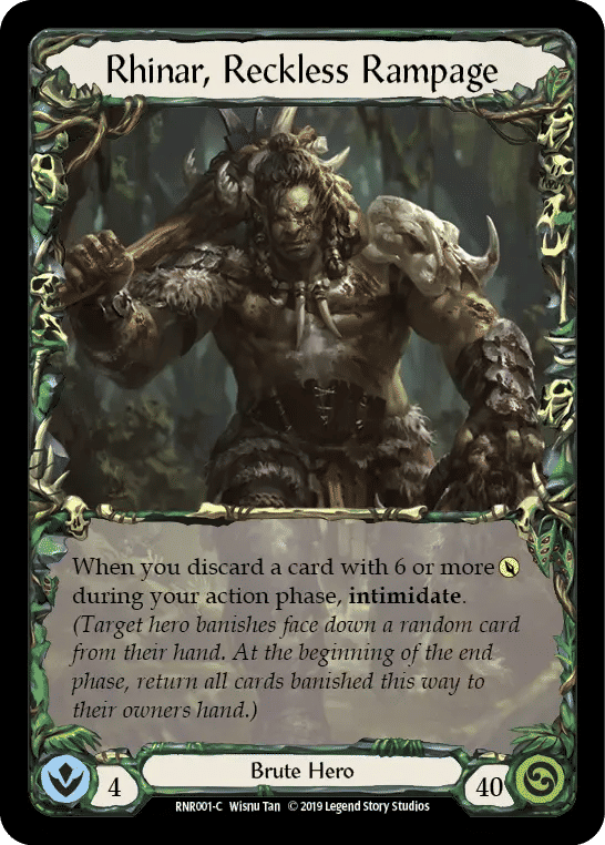 Rhinar, Reckless Rampage — Rhinar, Reckless Rampage - Hero Deck — Flesh and Blood