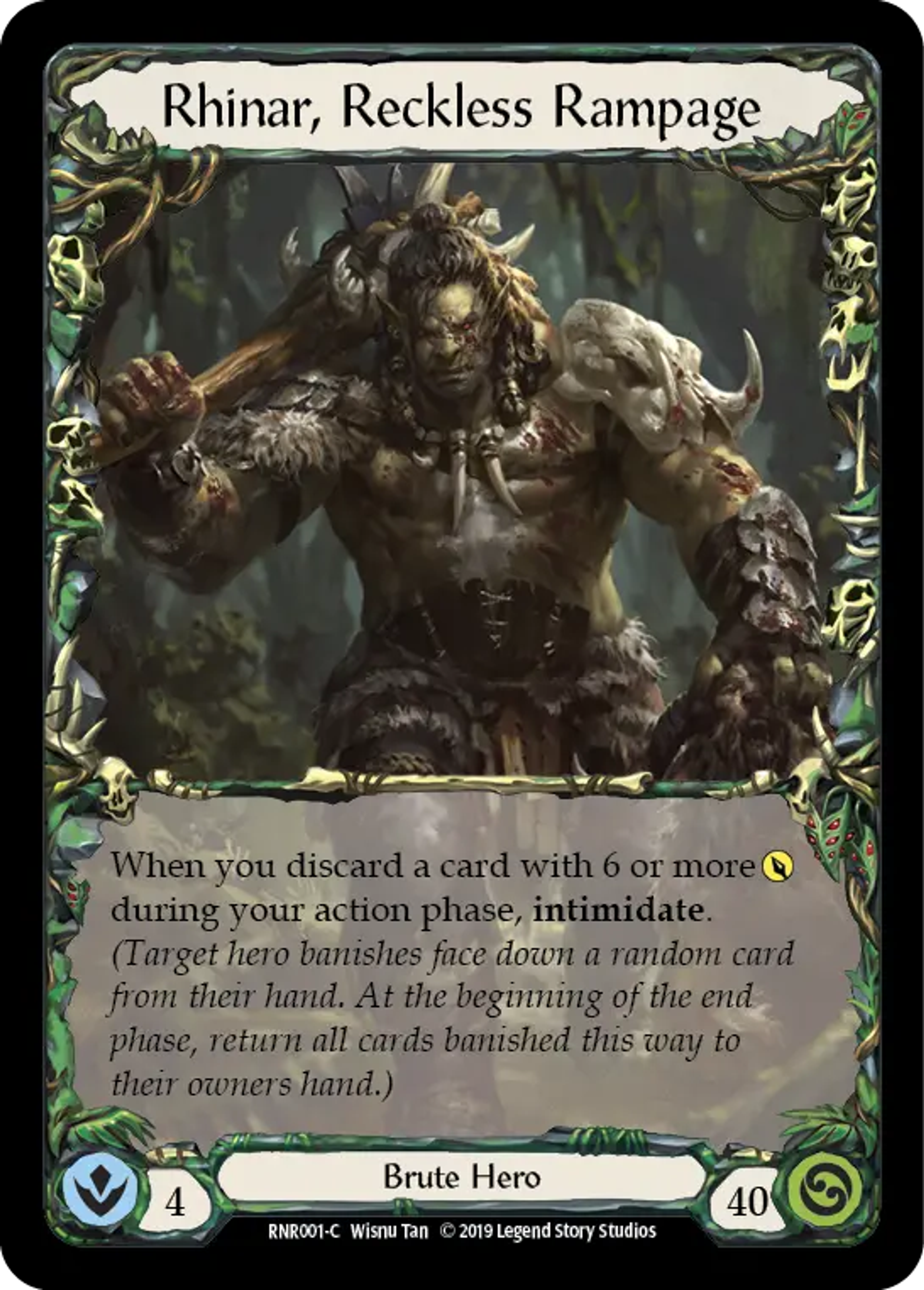 Rhinar, Reckless Rampage — Rhinar, Reckless Rampage - Hero Deck — Flesh and Blood