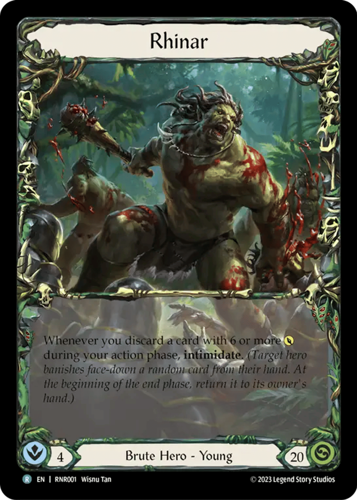 Rhinar from Rhinar - Heavy Hitters Blitz Deck - Flesh and Blood