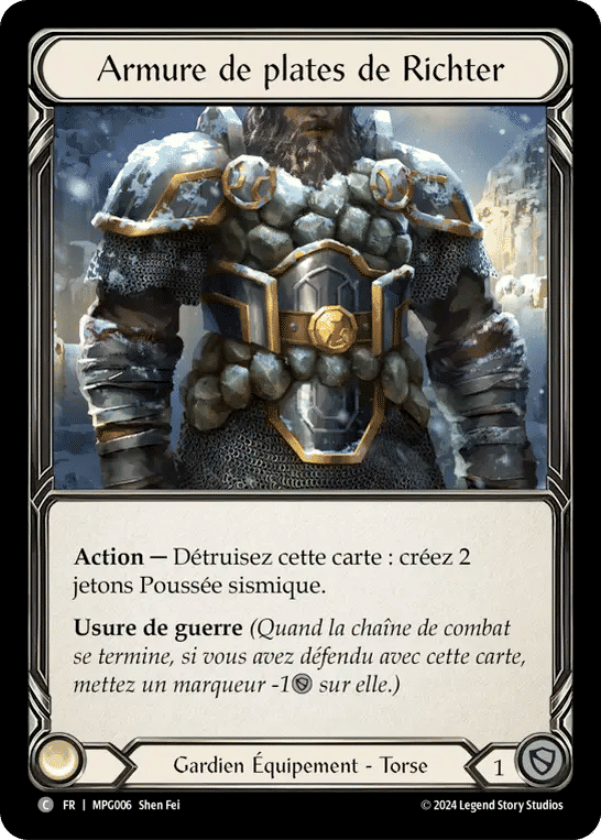 Armure de plates de Richter — Mastery Pack Guardian — Flesh and Blood