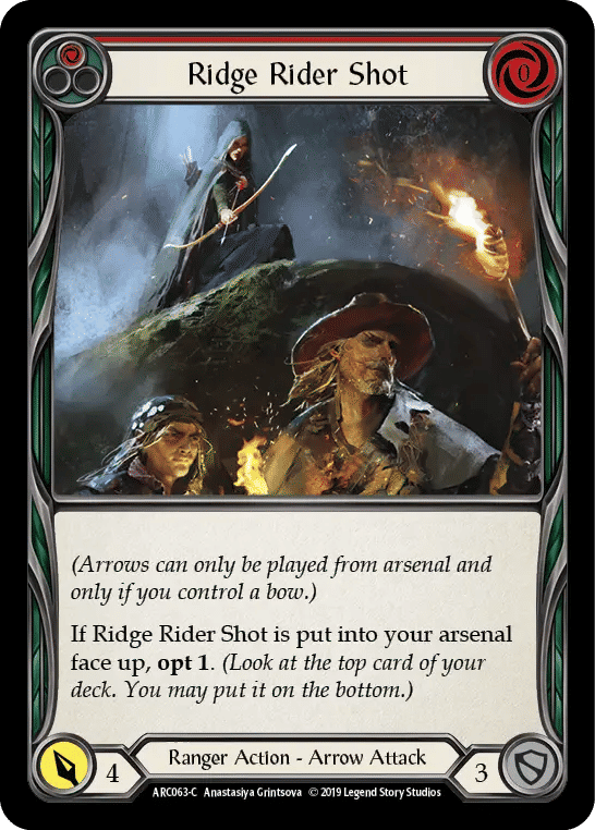 Ridge Rider Shot (Red) — Arcane Rising — Flesh and Blood