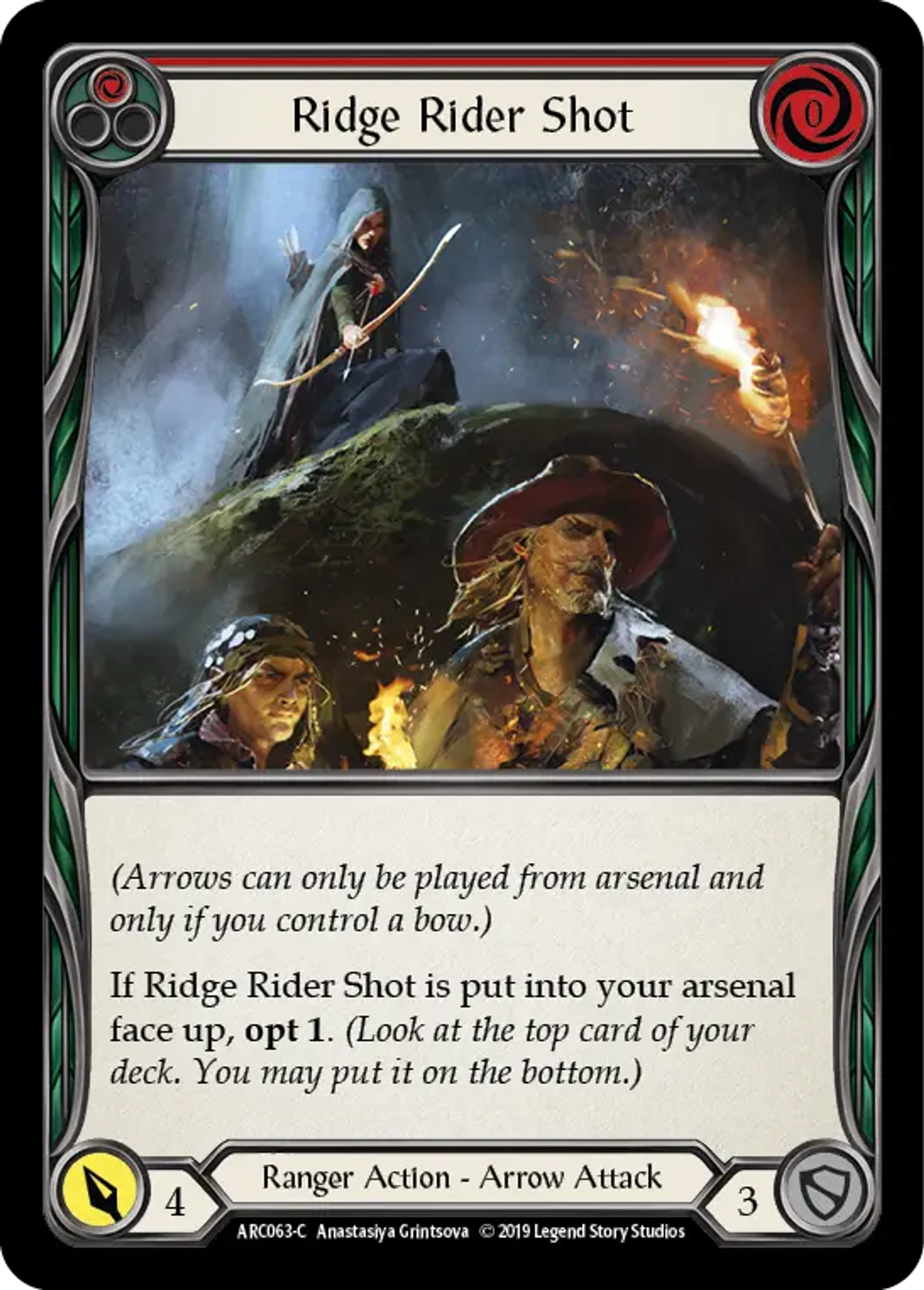 Ridge Rider Shot (Red) — Arcane Rising — Flesh and Blood