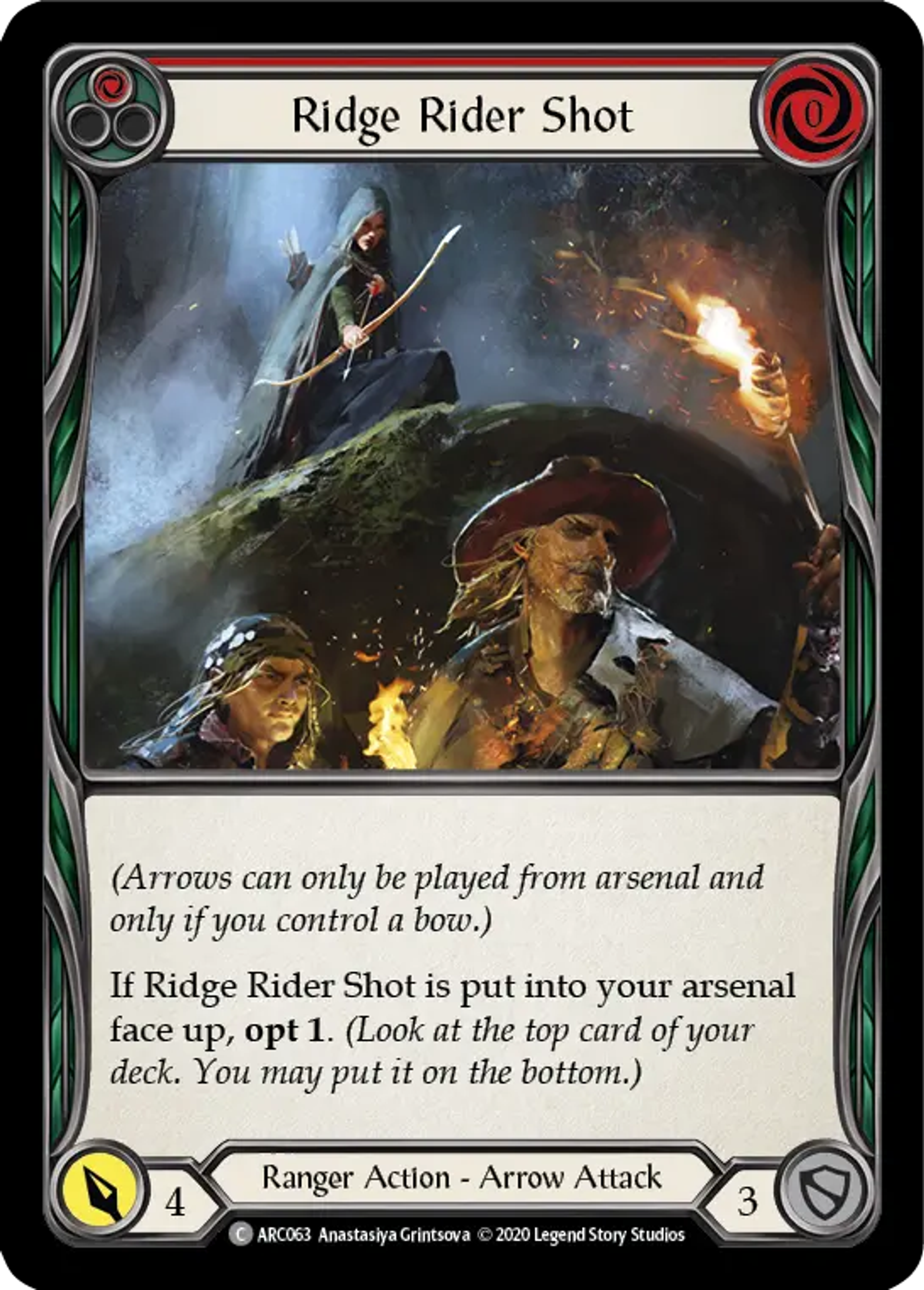Ridge Rider Shot (Red) — Arcane Rising - Unlimited — Flesh and Blood
