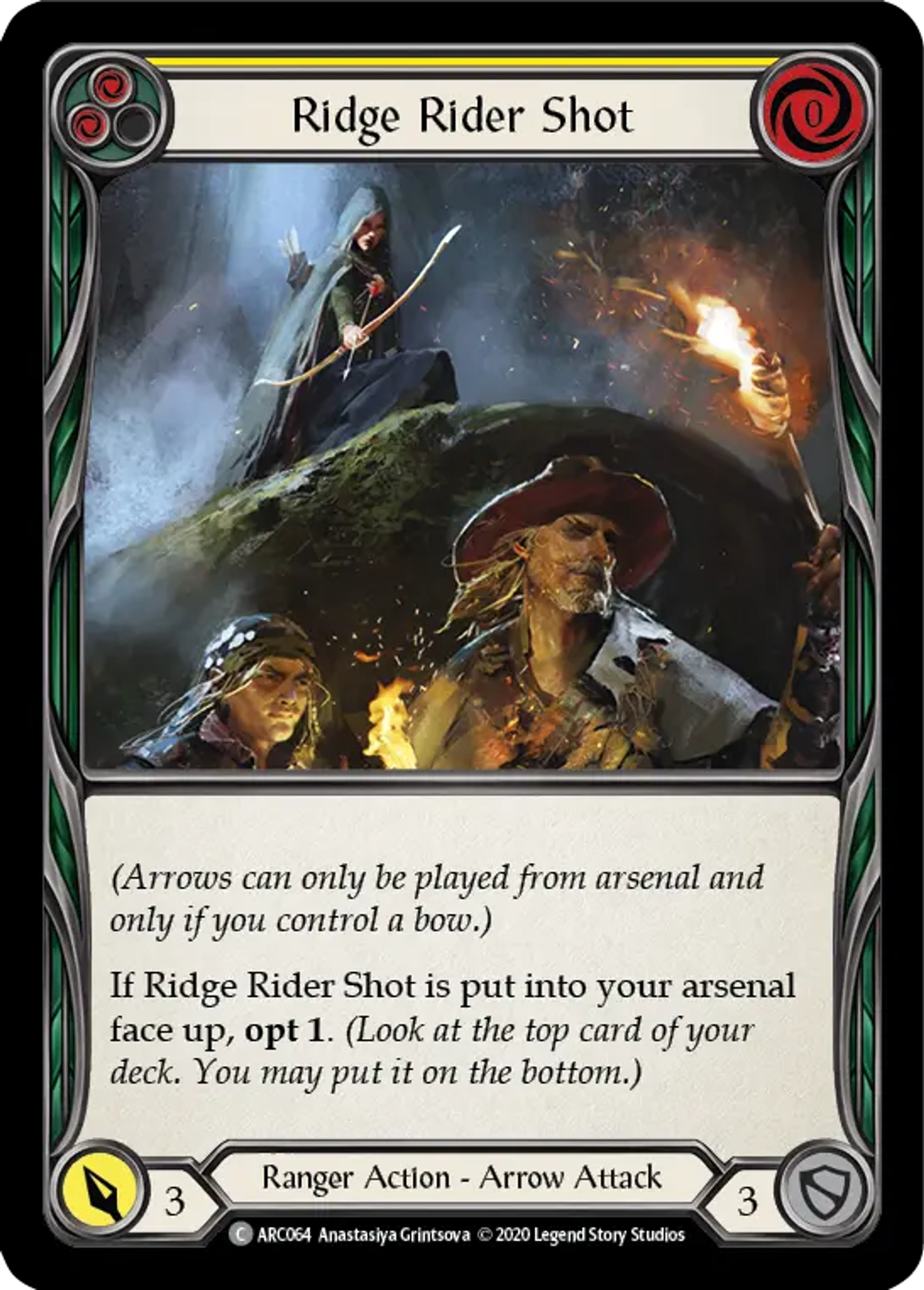 Ridge Rider Shot (Yellow) — Arcane Rising - Unlimited — Flesh and Blood