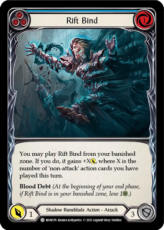 Rift Bind (Blue) — Monarch — Flesh and Blood