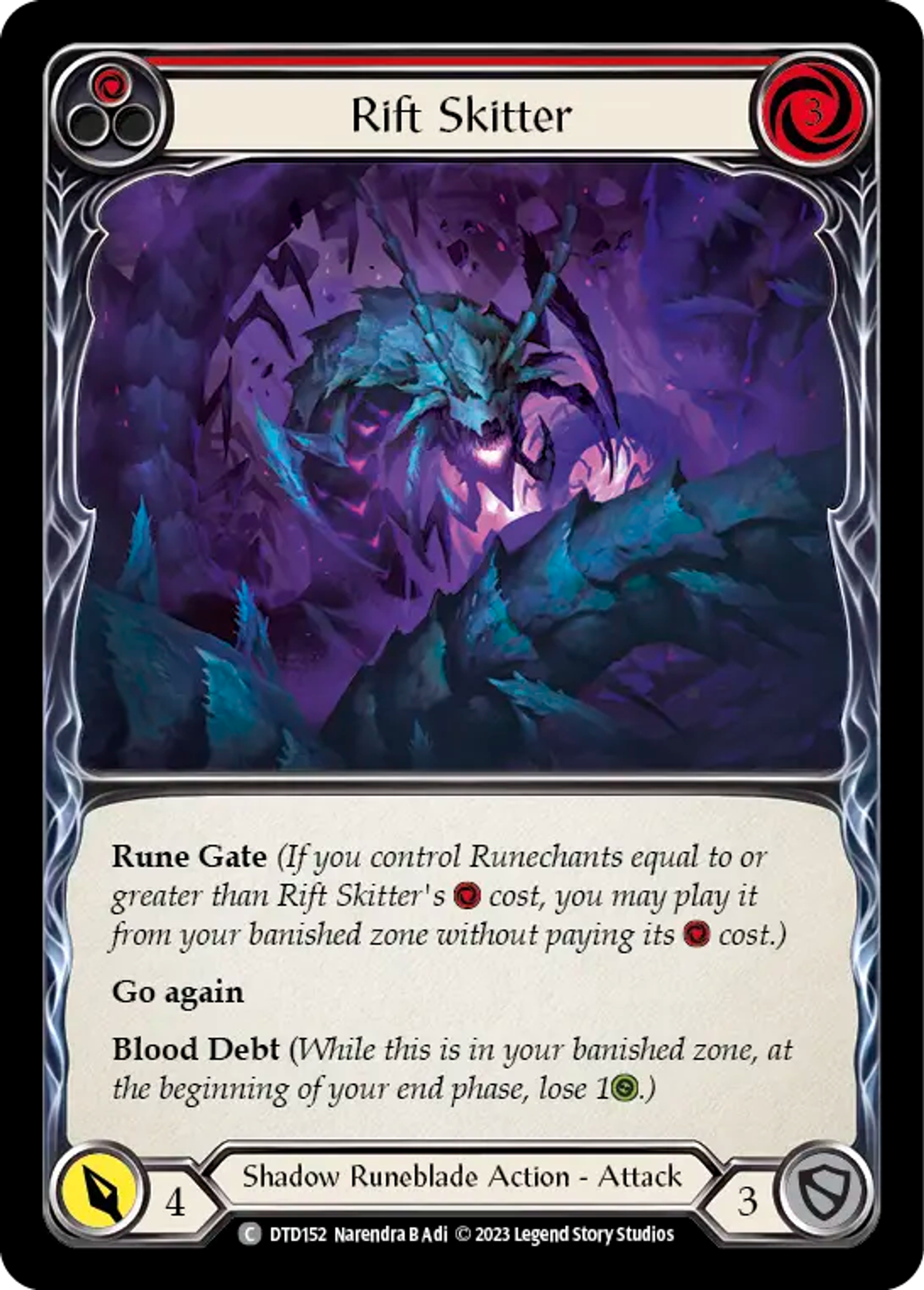 Rift Skitter (Red) — Dusk till Dawn — Flesh and Blood