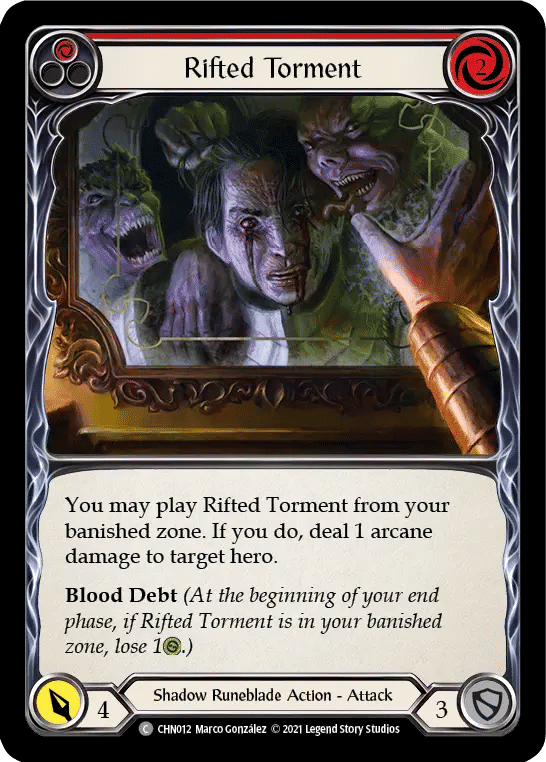 Rifted Torment (Red) — Chane - Blitz Deck — Flesh and Blood